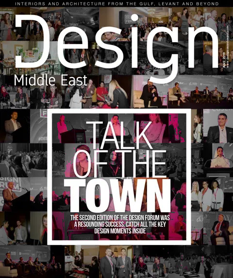 Cover of Design Middle East, April 2019