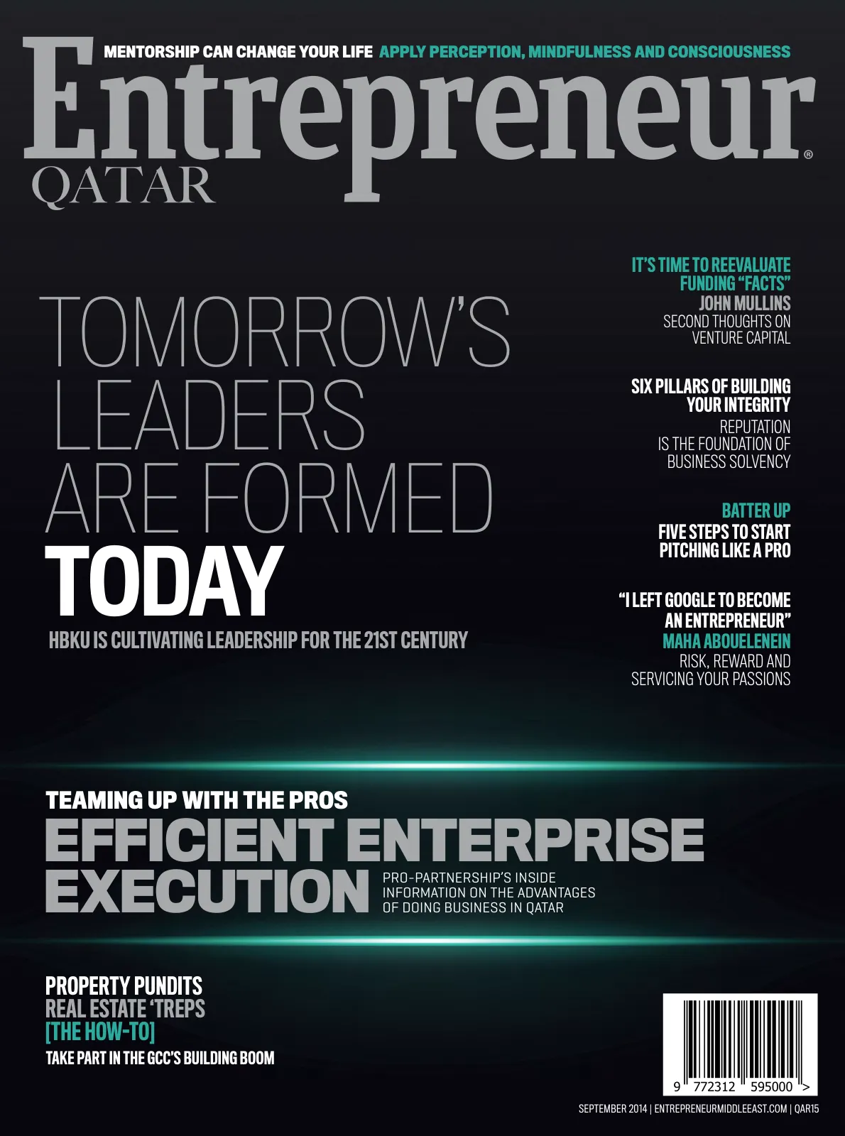 Cover of Entrepreneur Qatar, September 2014