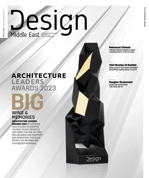 Cover of Design Middle East, April 2023