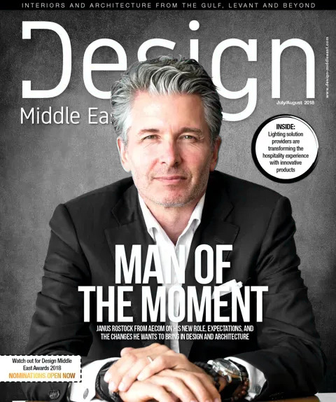 Cover of Design Middle East, July/August 2018
