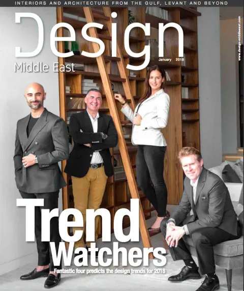 Cover of Design Middle East, January 2018