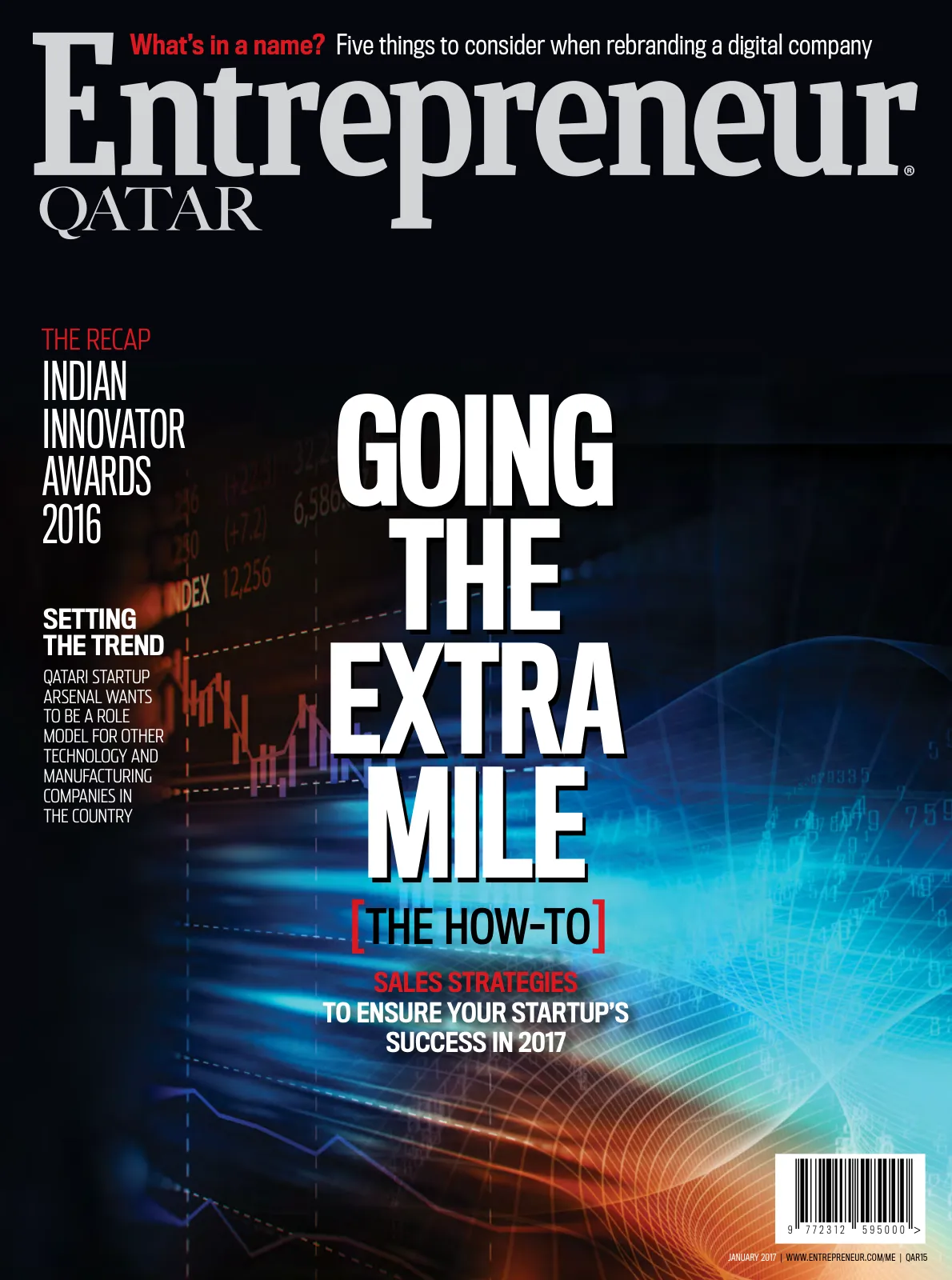 Cover of Entrepreneur Qatar, January 2017