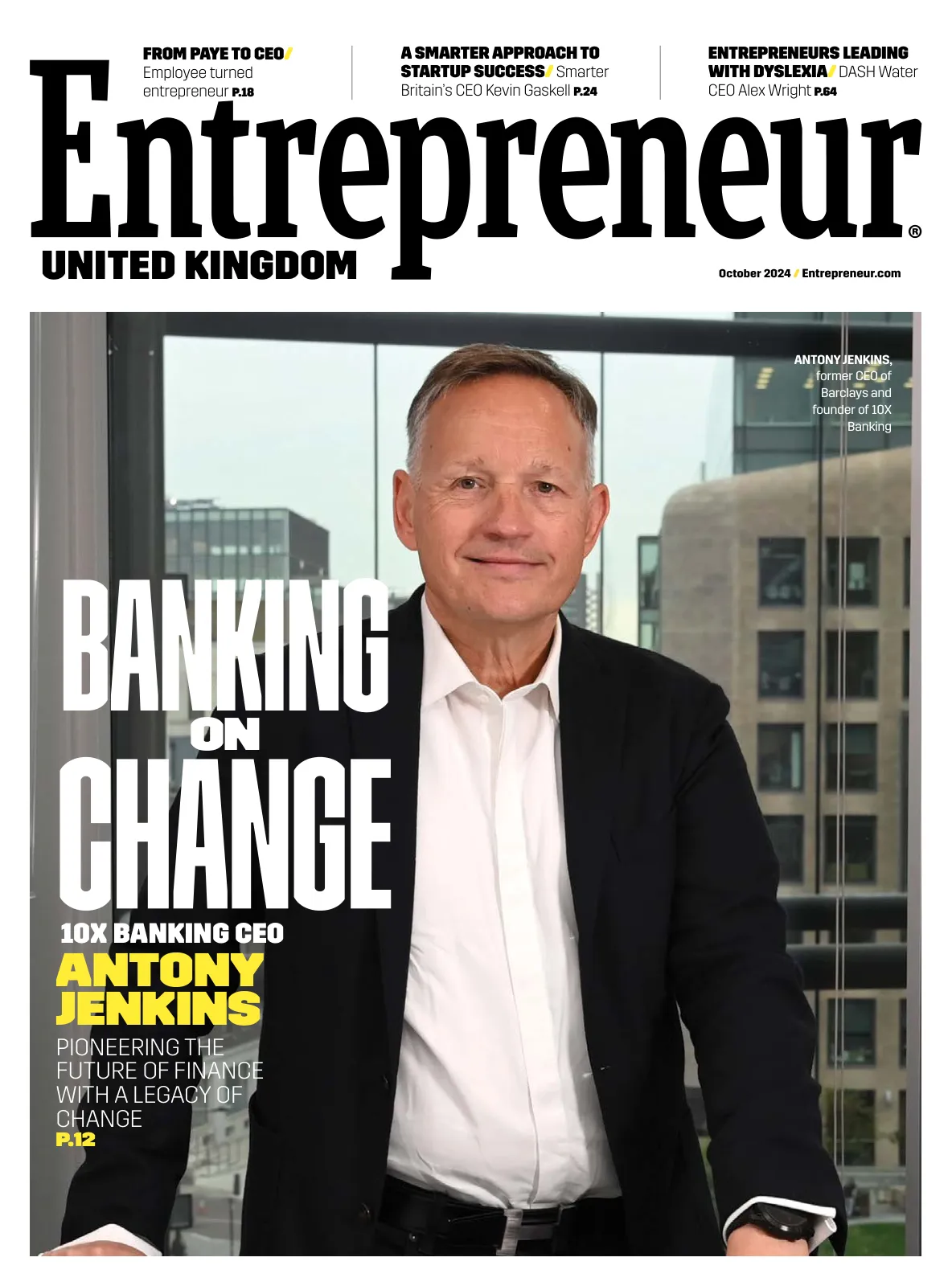 Cover of Entrepreneur UK, October 2024