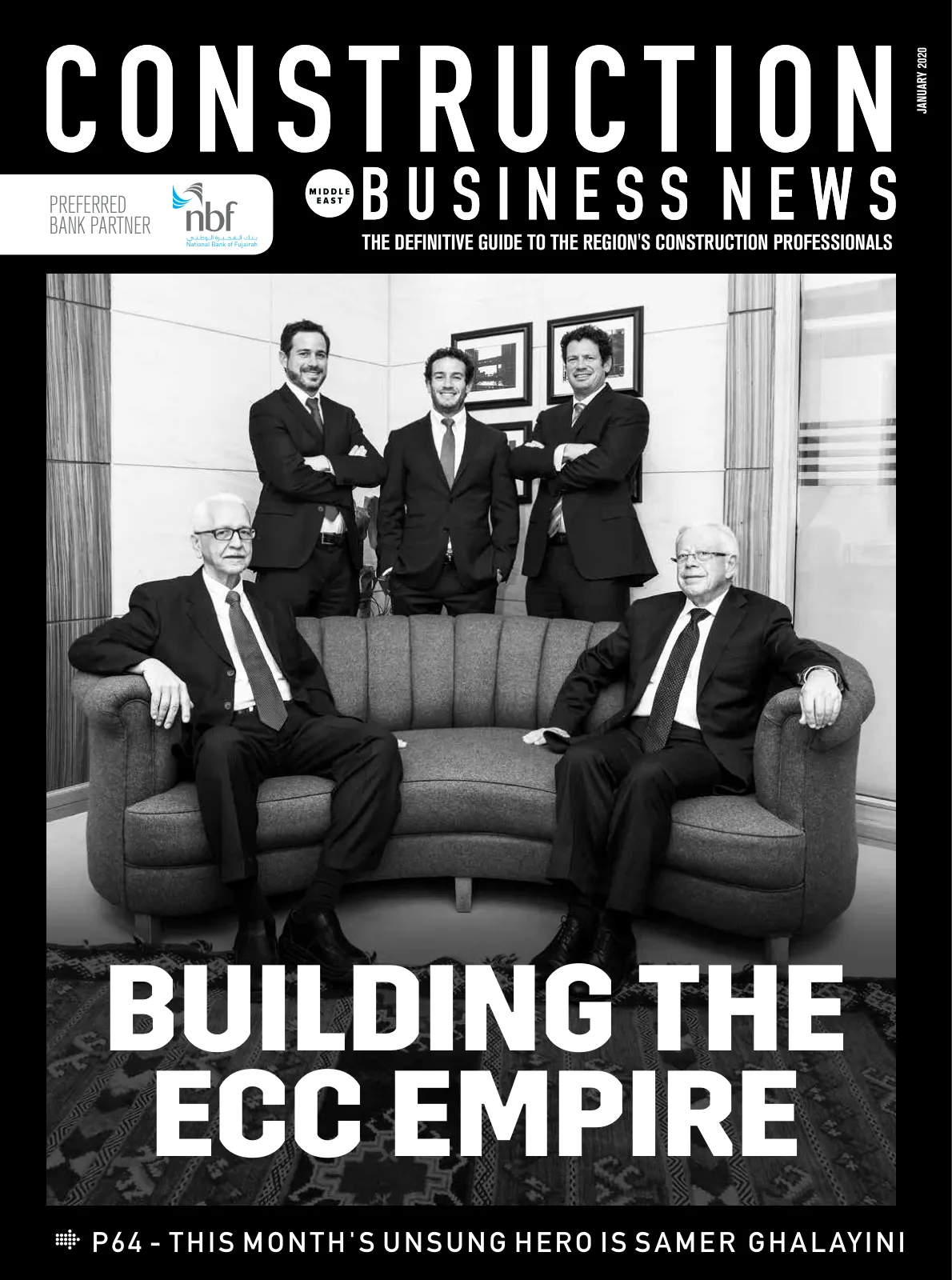 Cover of Construction Business News, January 2020