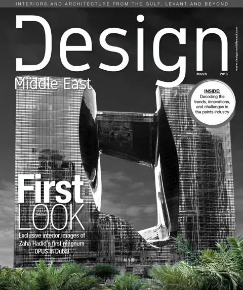 Cover of Design Middle East, March 2018