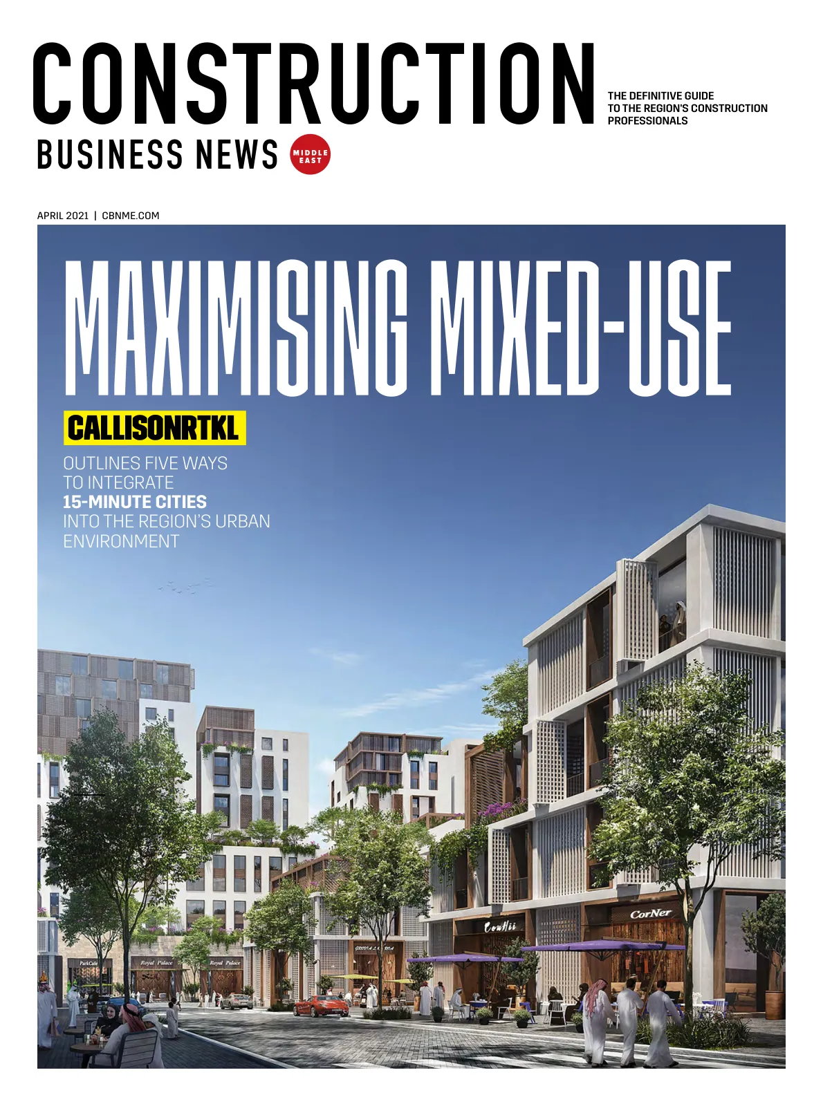 Cover of Construction Business News, April 2021