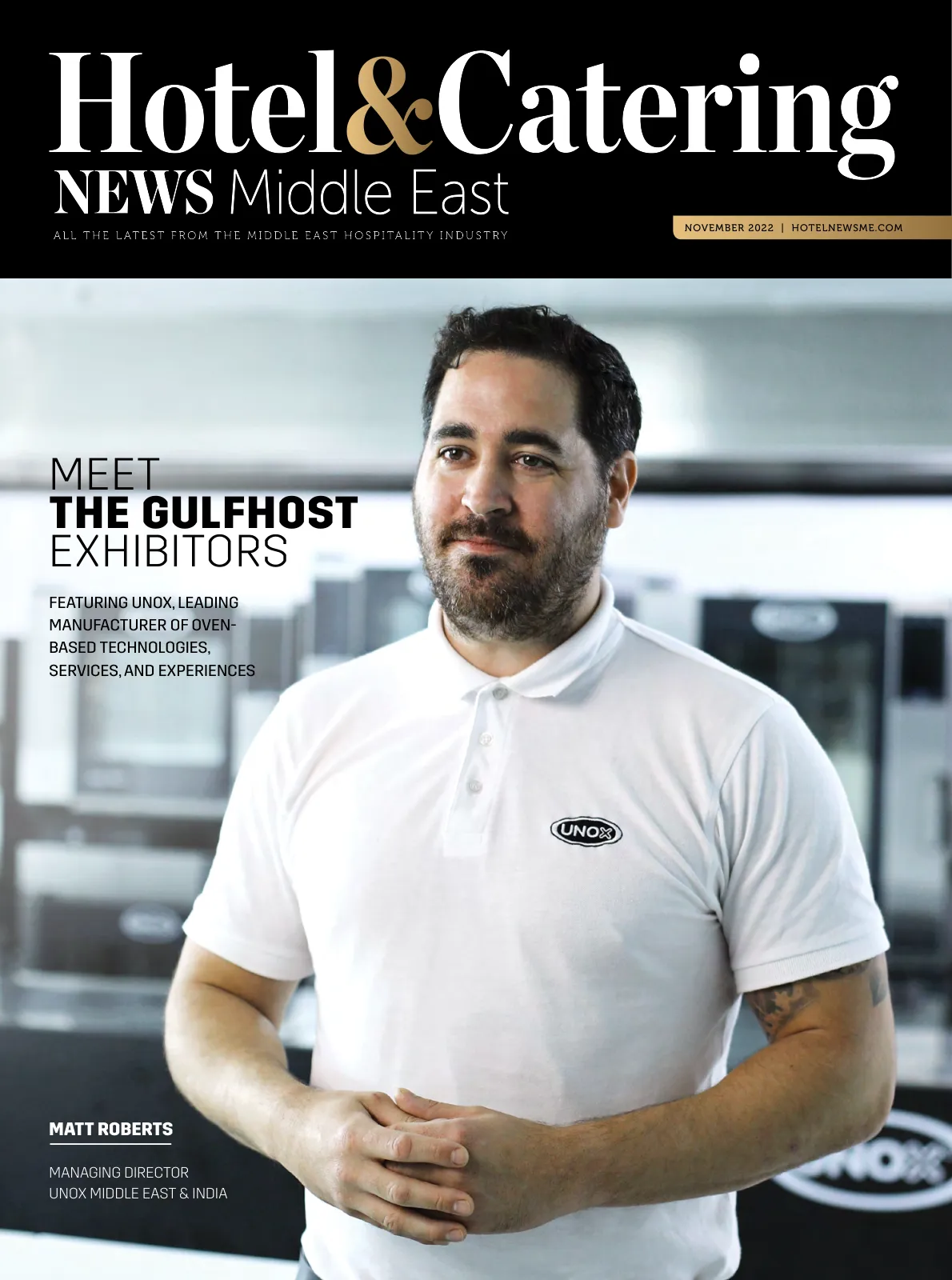 Cover of Hotel & Catering, Meet The Gulfhost Exhibitors Featuring Unox