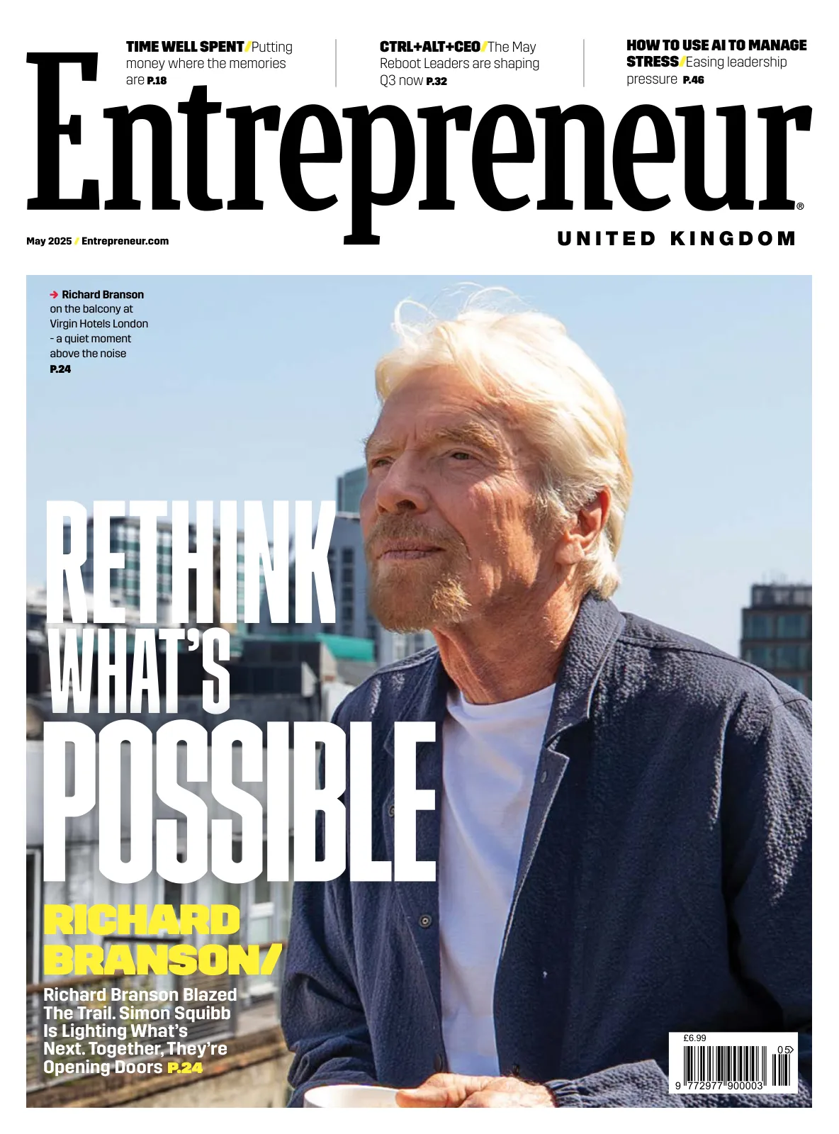 Cover of Entrepreneur UK, May 2025